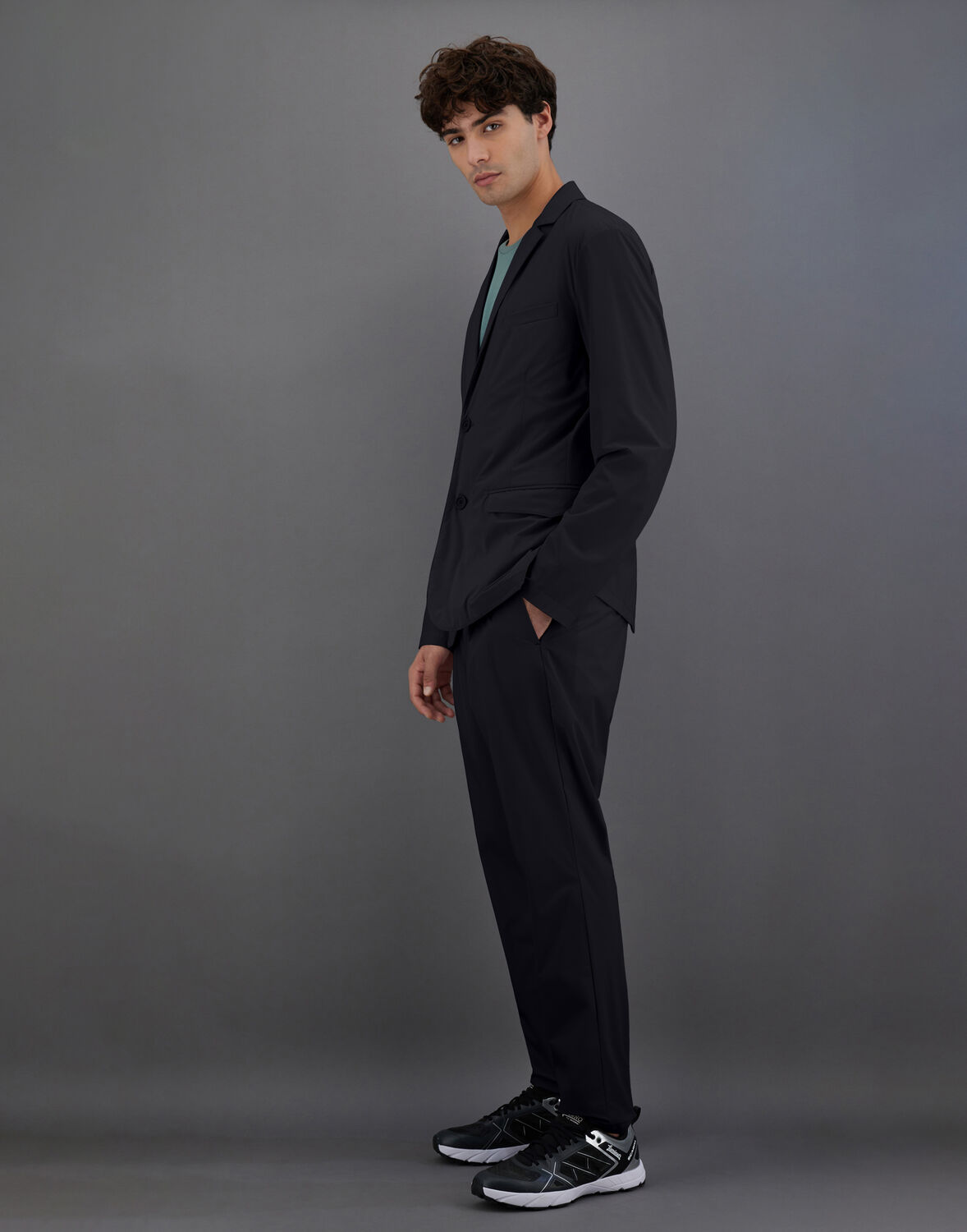 Herno Laminar Light Matt Blazer In Black