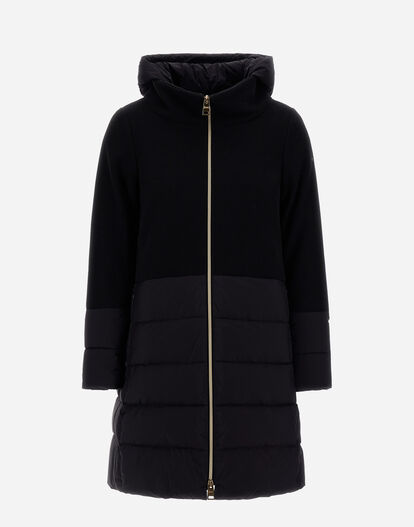 ヘルノ ダウン ウール 切り替え レディース 2024AW HERNO コート 