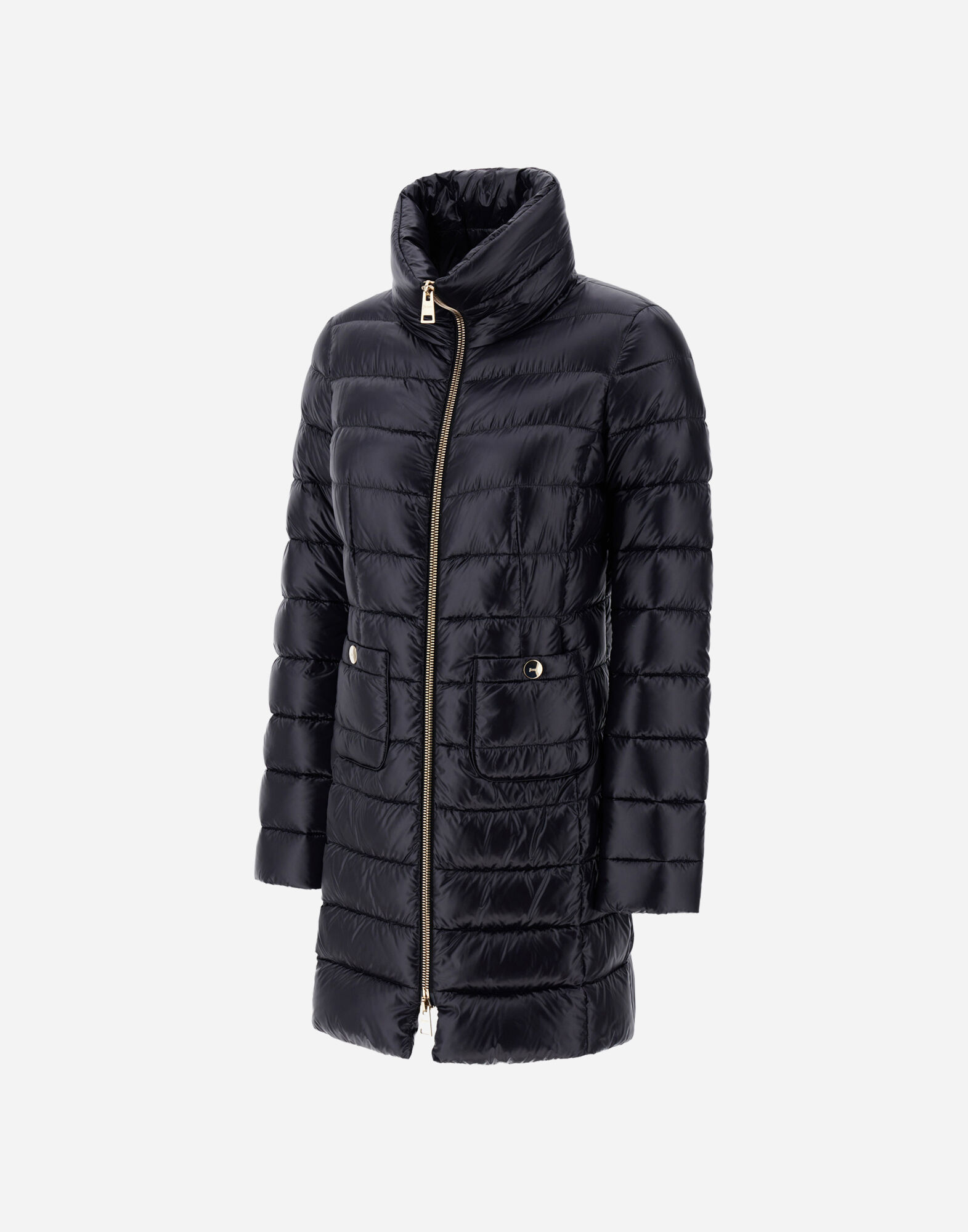 【美品】HERNO ヘルノ フラワーモチーフ コート 40 ブラック イタリア製 美品】HERNO ヘルノ フラワーモチーフ コート 40 ブラック