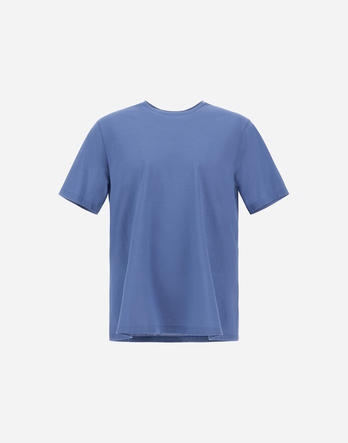 Herno JERSEY CREPE T-SHIRT Blue JG000166U520059127