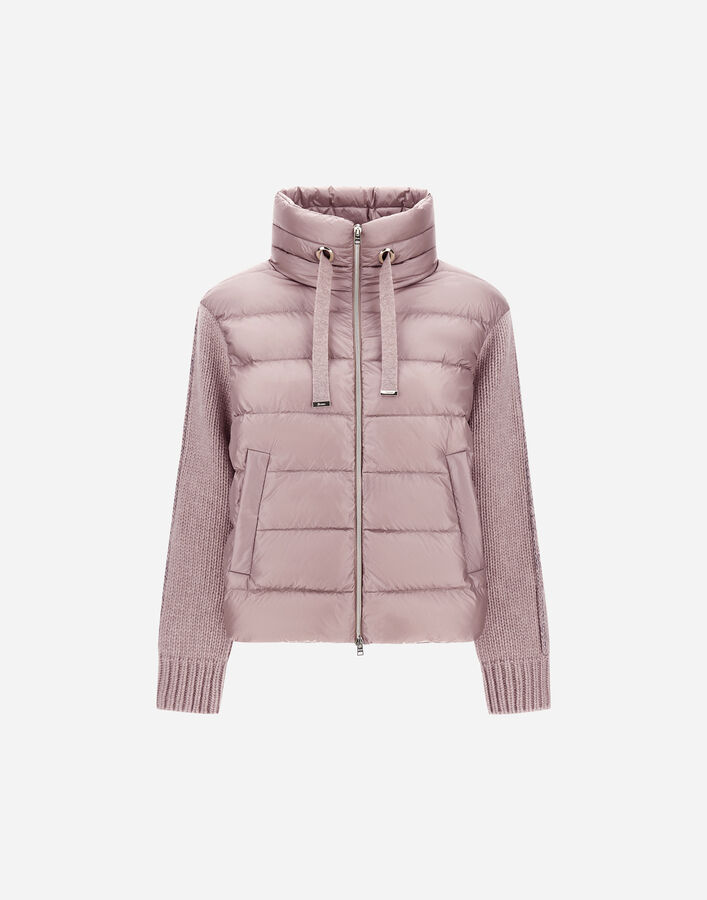 Herno RESORT JACKET IN NYLON ULTRALIGHT & KNIT Light Lilla PI00138DR12017Z4401