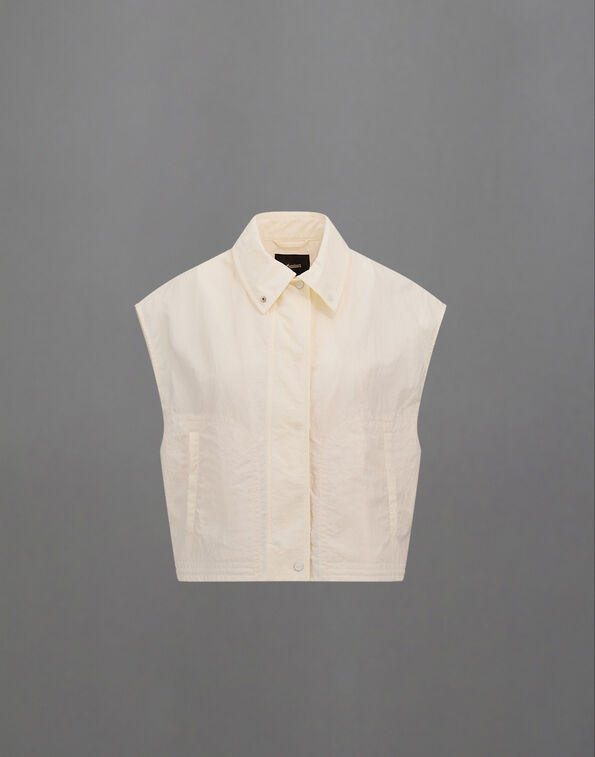 Herno LAMINAR VEST IN TECH-CRINKLE White GI00144DL128271006