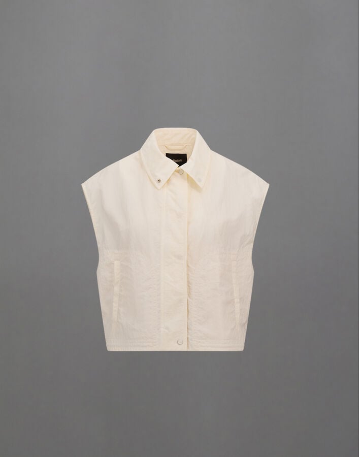Herno LAMINAR VEST IN TECH-CRINKLE White GI00144DL128271006