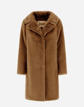 Herno GIACCONE SOFT FAUX FUR HD Camel GC000461D124222157