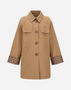 Herno TRENCH COAT IN DEAN AND MONOGRAM Camel IM000005G132382157