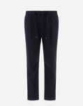 Herno TROUSERS IN LIGHT COTTON STRETCH Navy Blue PT000010U131649200