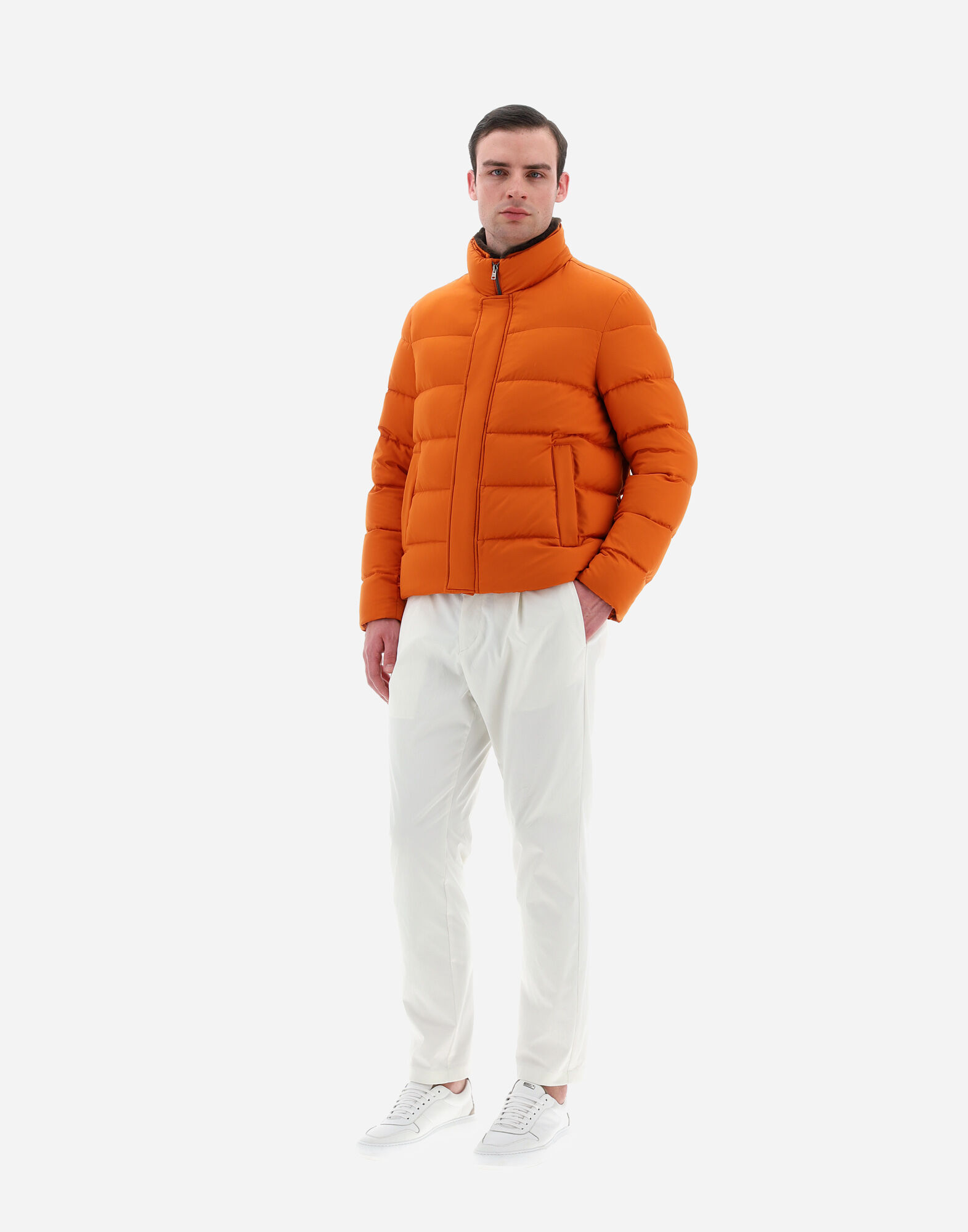 GIUBBOTTO HERNO UOMO MAIN in Orange for Men Herno