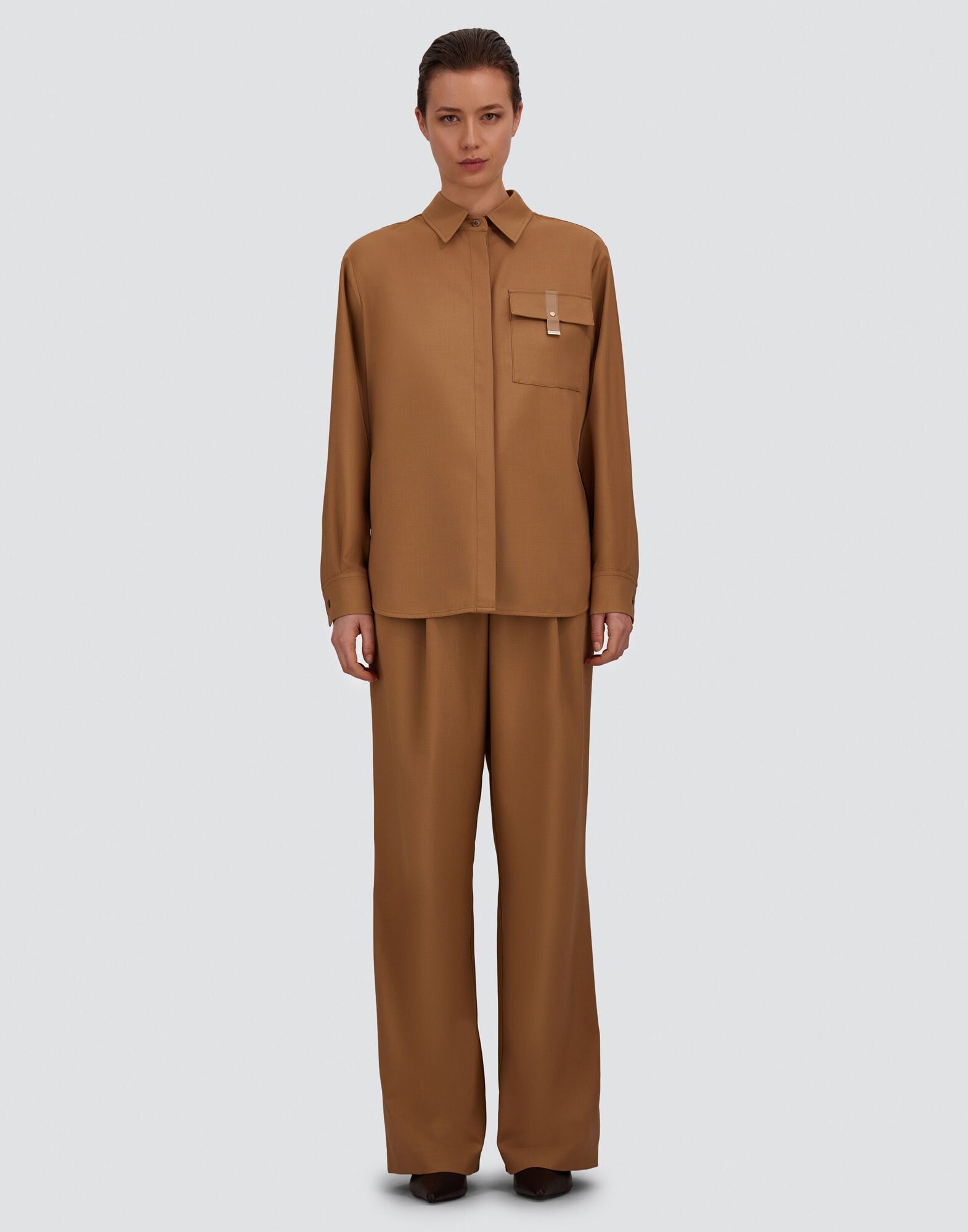 レディース フランネルエフェクト パンツ キャメル | Herno® (ヘルノ)