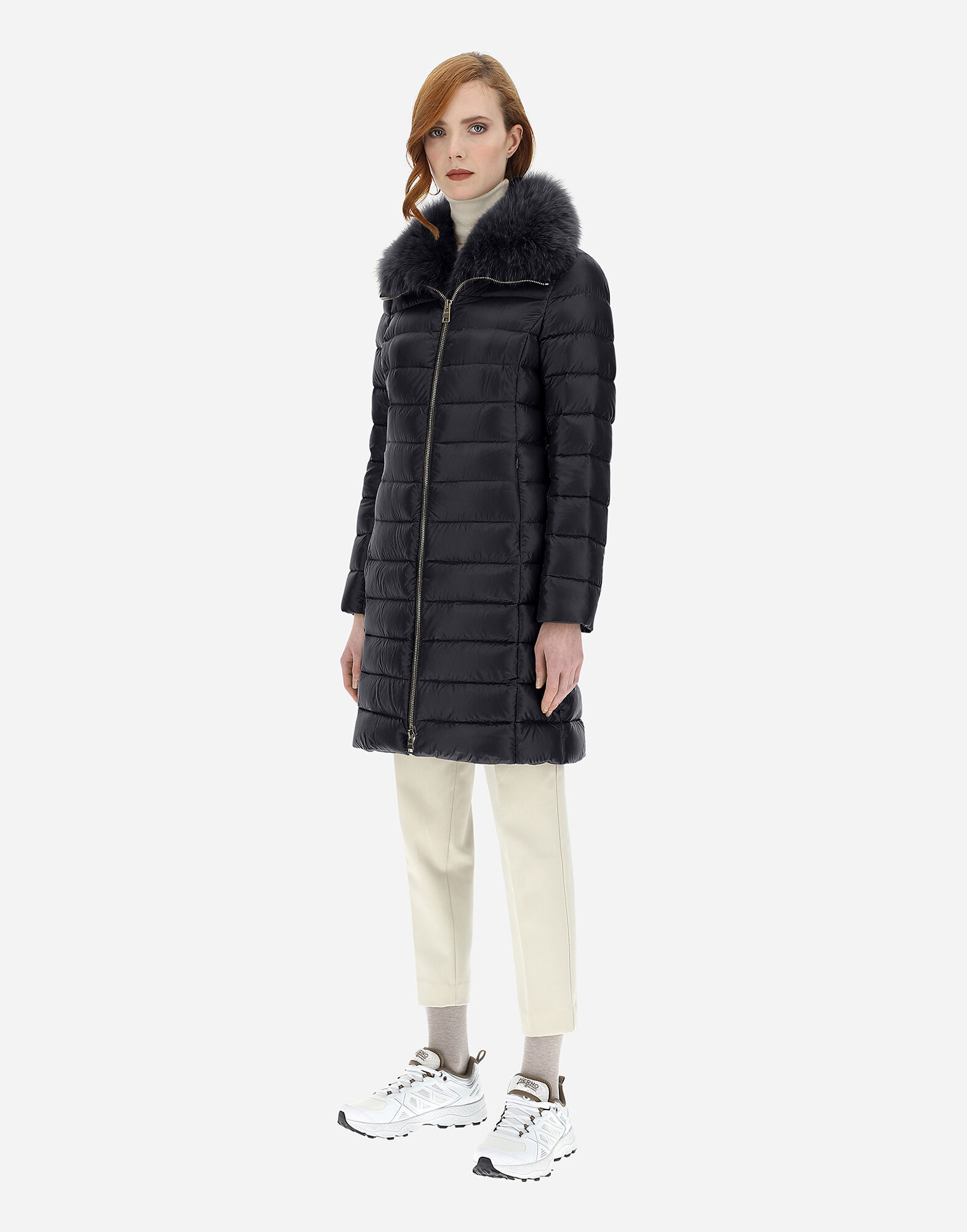 ダウンジャケット・コート HERNO 'Resort' faux fur jacket Women's Capes | Herno