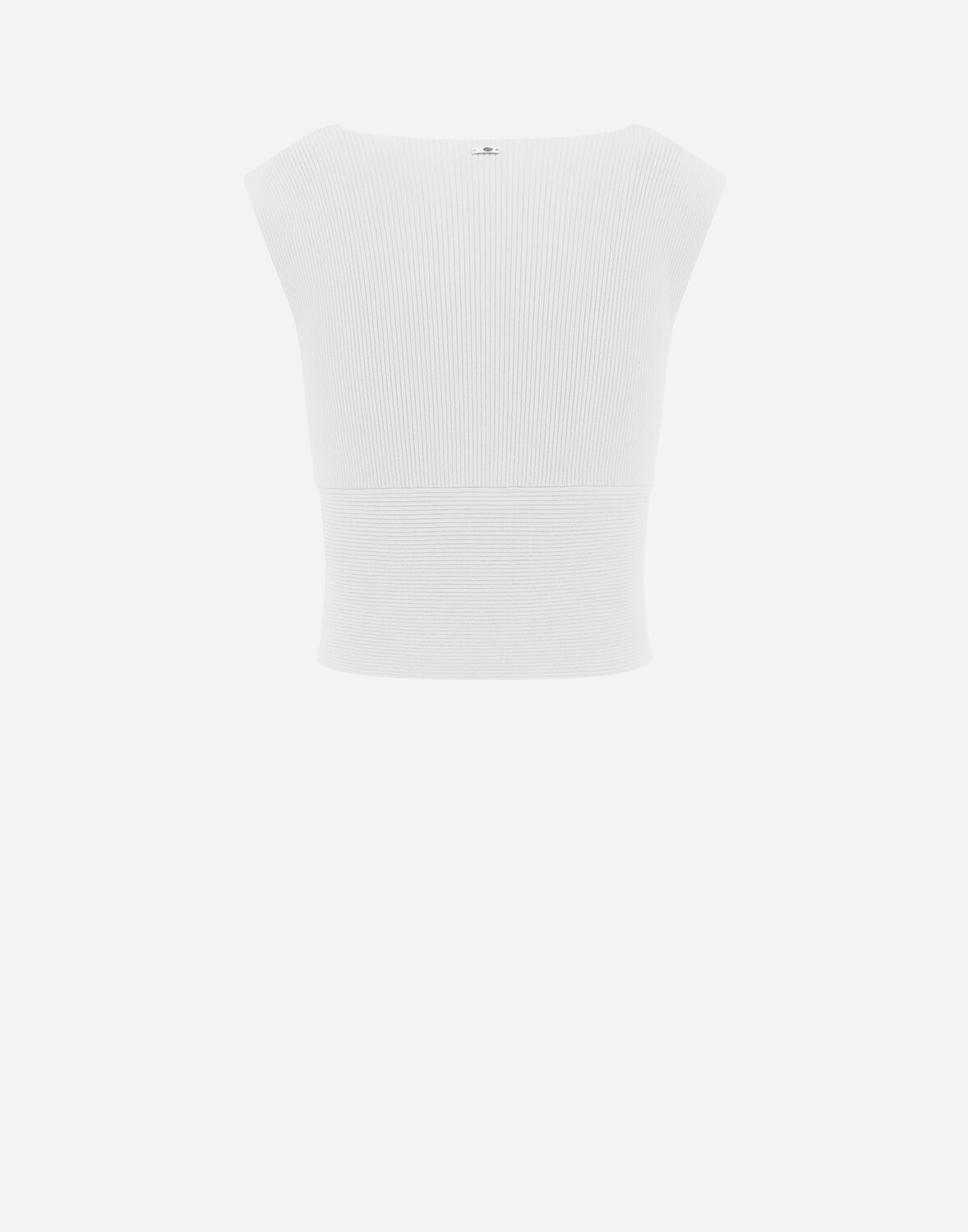 Herno Endless Viscose Rib トップ In White