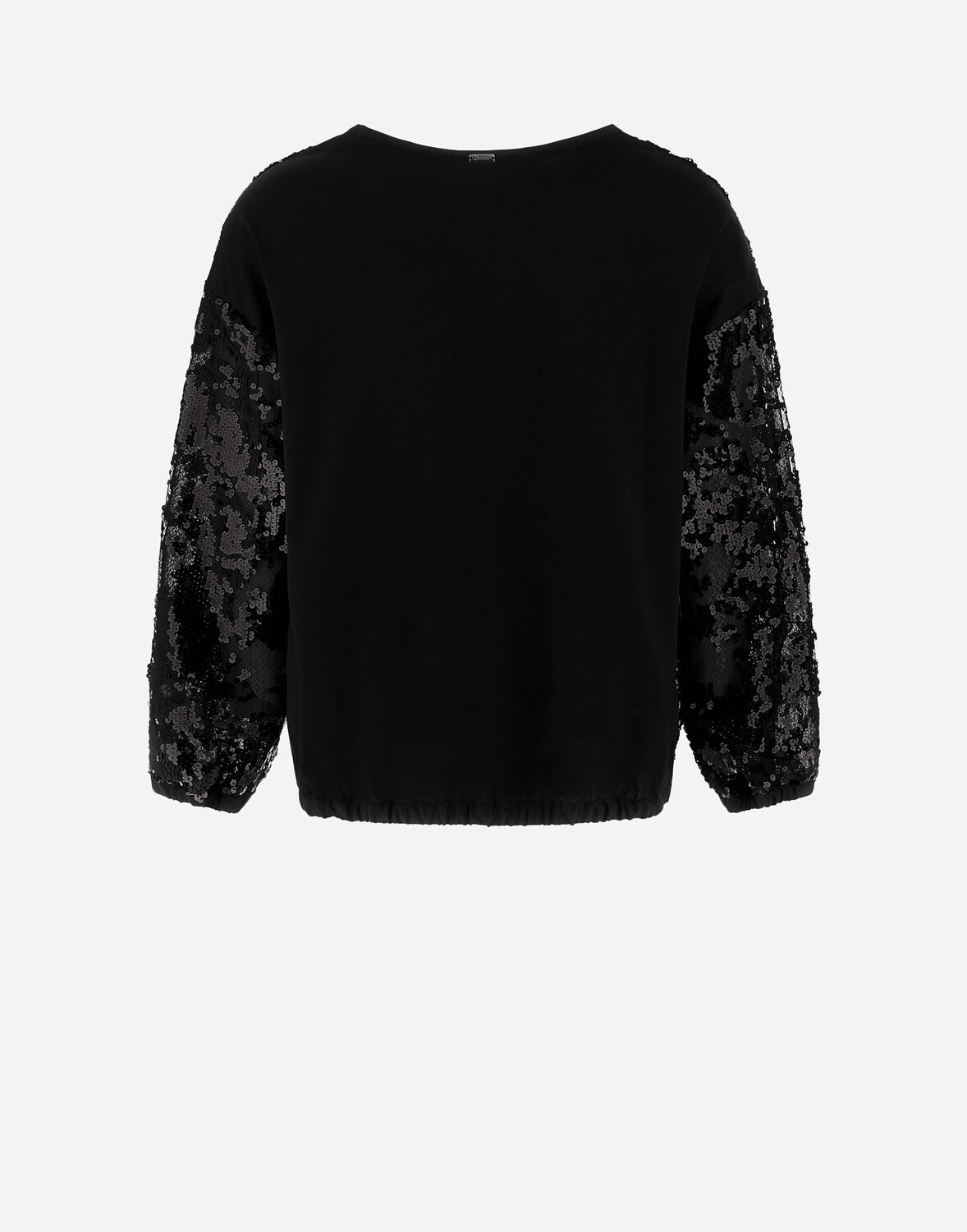 Herno コットン レース スウェットシャツ In Black