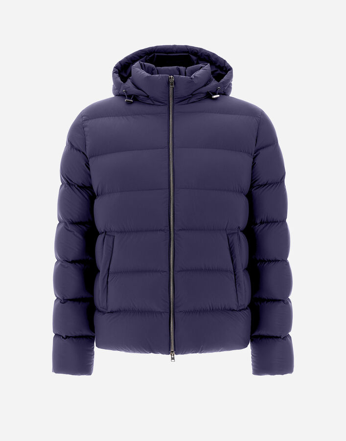 Herno BOMBER JACKET IN ECOAGE New Blue PI001181U12456Z9202