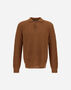 Herno COB STITCH ALPACA WOOL POLO SHIRT Camel MPL00004U703122155
