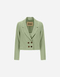 Herno VISCOSE-EFFECT BLAZER Light Green GA000290D126077109