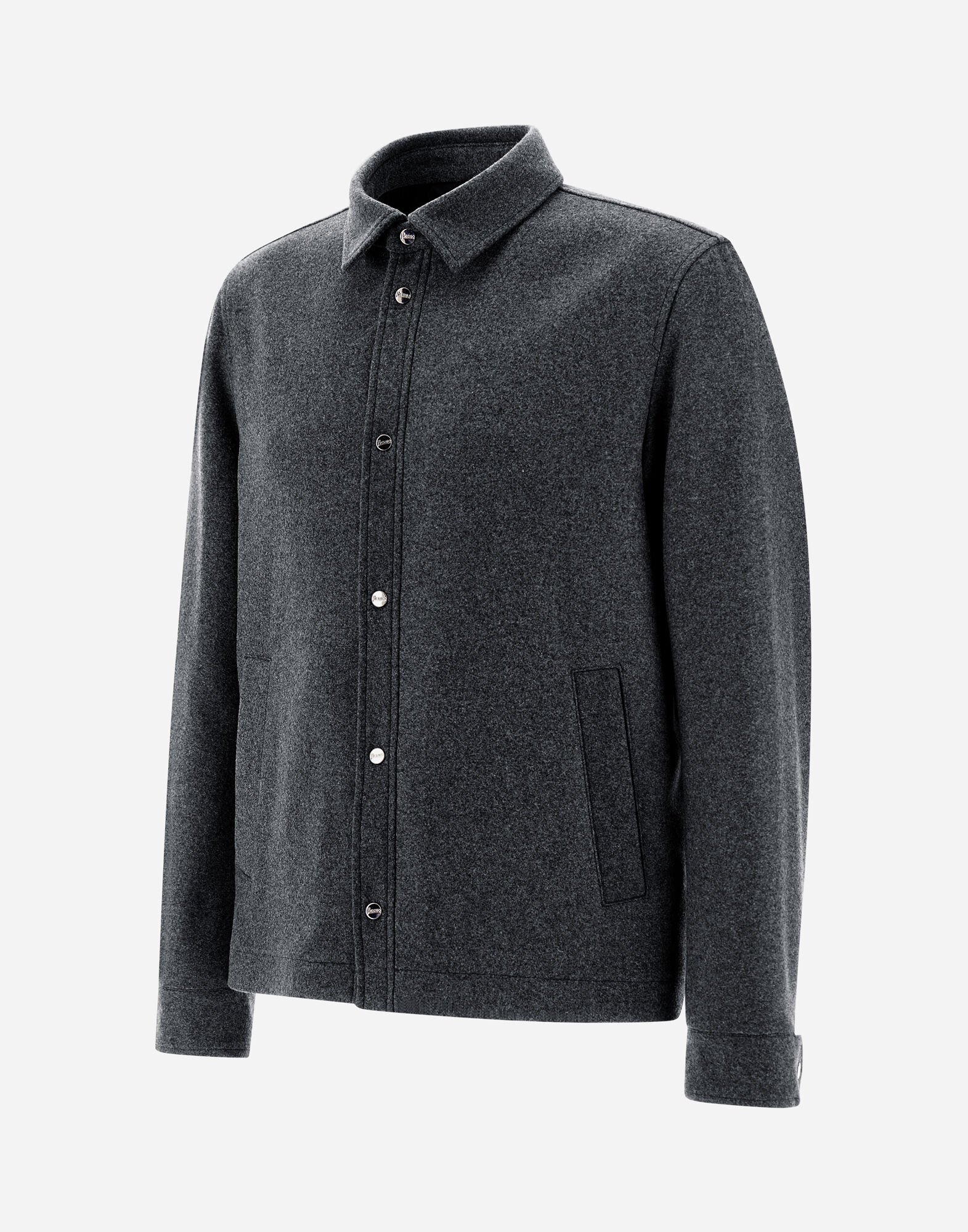 品良く着こなすため グレー シャツ ウールファッション メンズ | (ヘルノ) Herno® ジャケット・アウター