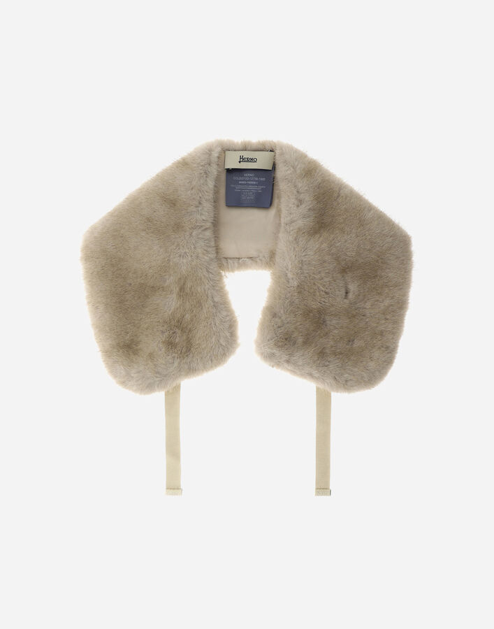 Herno MINK-EFFECT FUR-TOUCH SCARF Chantilly COL00010D127391985