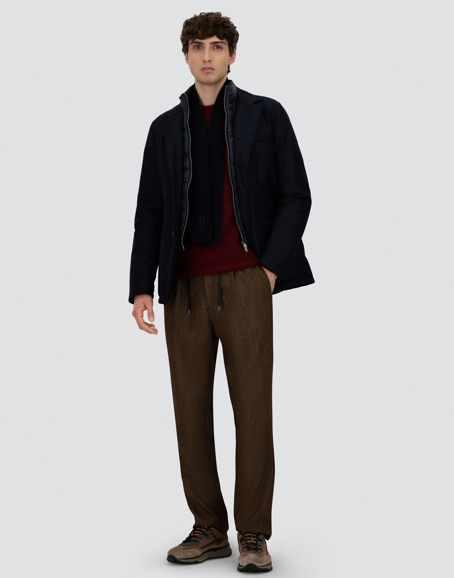 メンズ BLAZER IN NEW BUSINESS MEMBRANATED ネイビーブルー | Herno