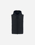 Herno NYLON ULTRALIGHT AND SWEATSHIRT FLEECE WAISTCOAT Blue Navy PI000832U120209292