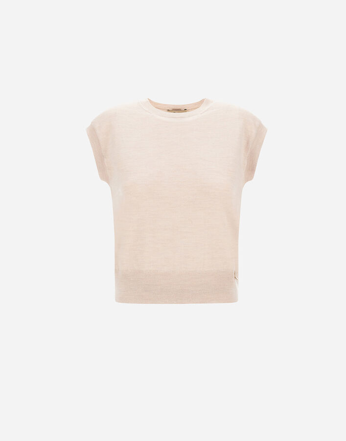 Herno VEST IN BASIC MERINO WOOL Chantilly/Light Blue MG000192D701651990