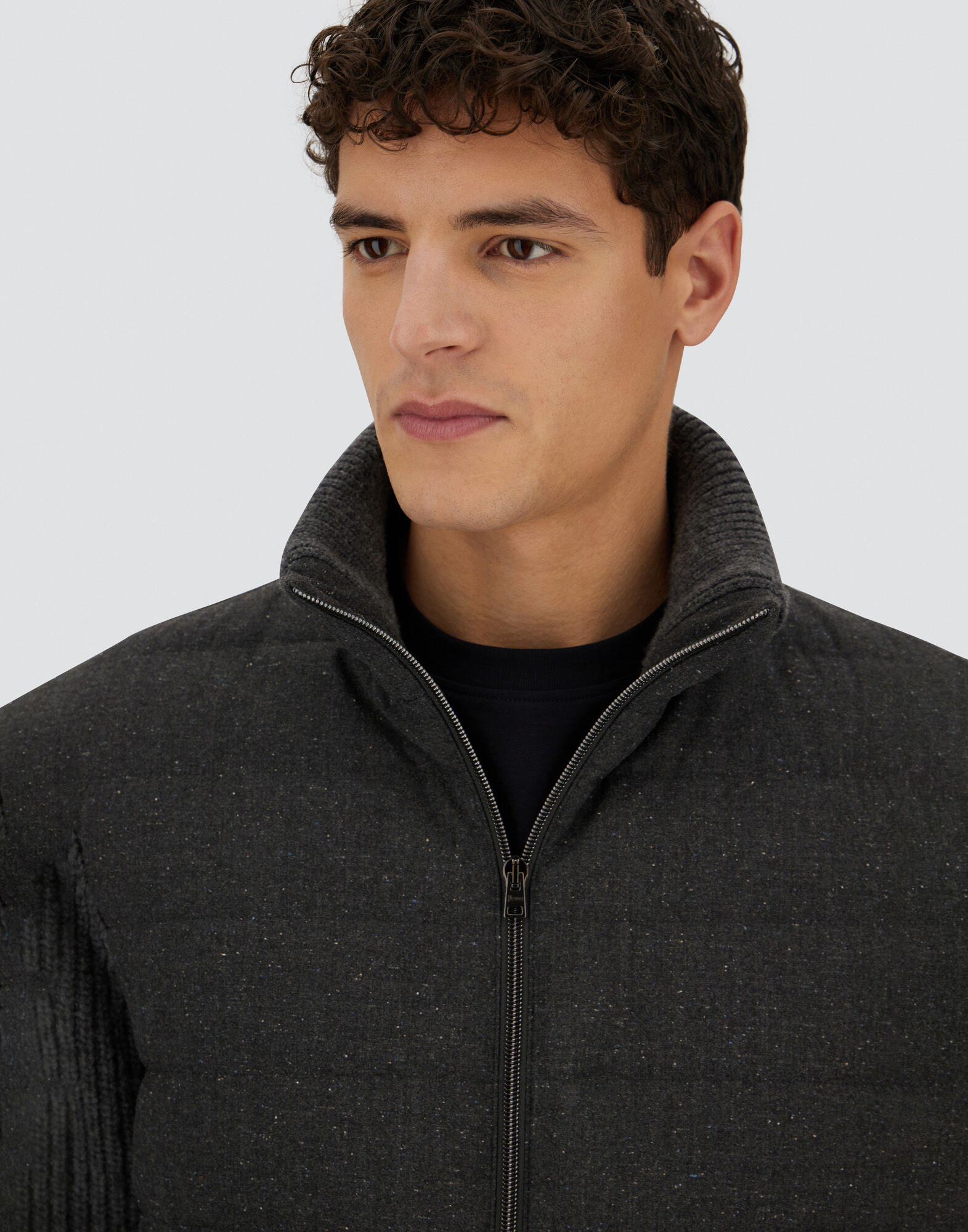 HERNO Resort 縮絨ウールピーコート フード取外し可 2way 48 HERNO Resort 縮絨ウールピーコート フード取外し可 2way 48