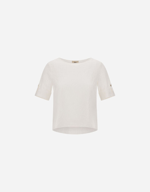 Herno T-SHIRT IN CRISPY COTTON White BL000039D132841000