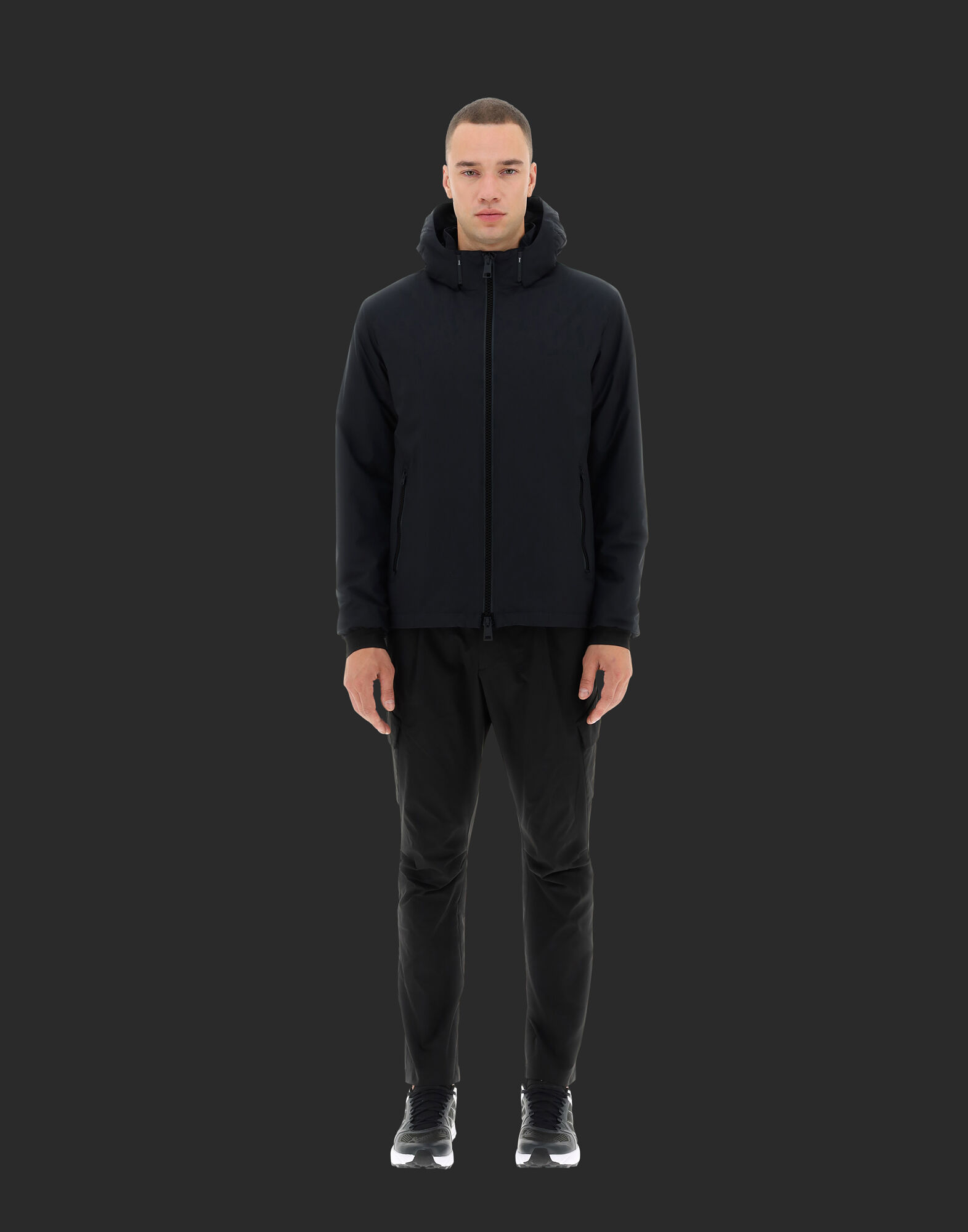LAMINAR BOMBER JACKET IN GORE-TEX INFINIUM™ WINDSTOPPER® in Black