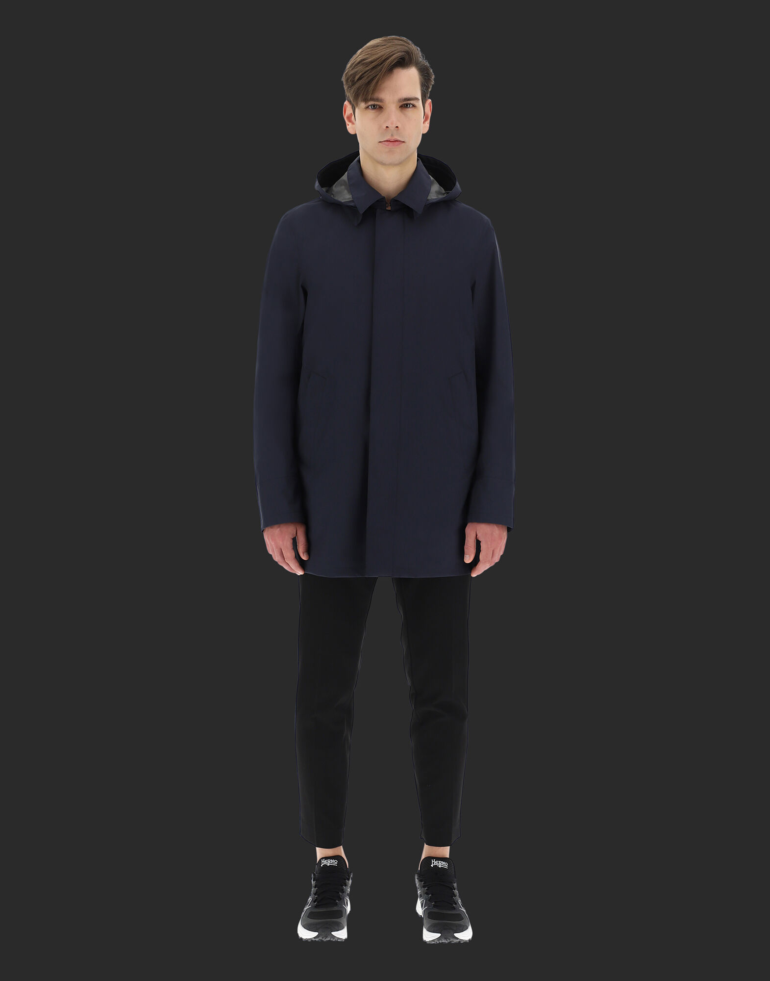 LAMINAR CARCOAT in Blue for Men | Herno®