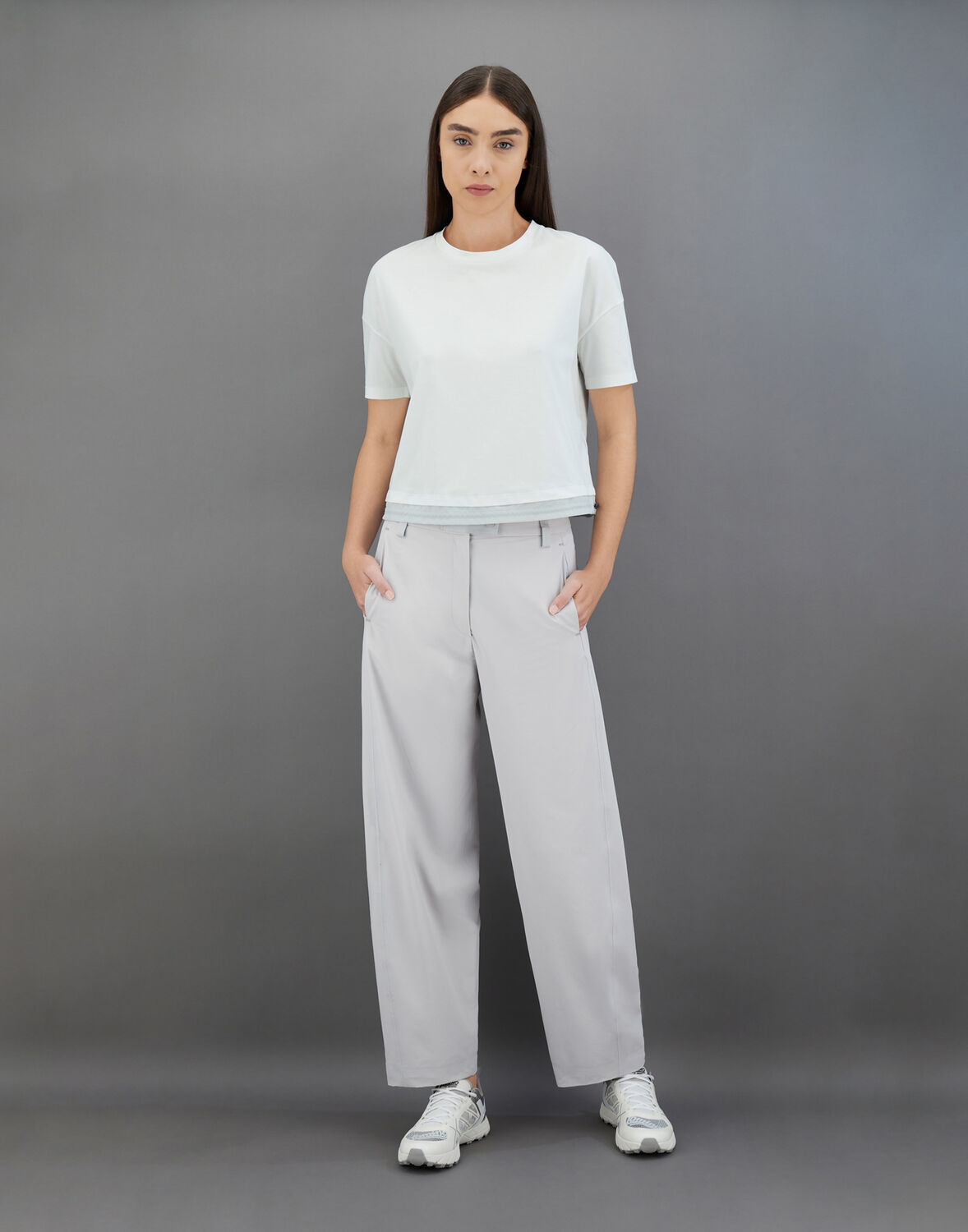 Herno Laminar Dynamic Interlock ドローストリングtシャツ In White