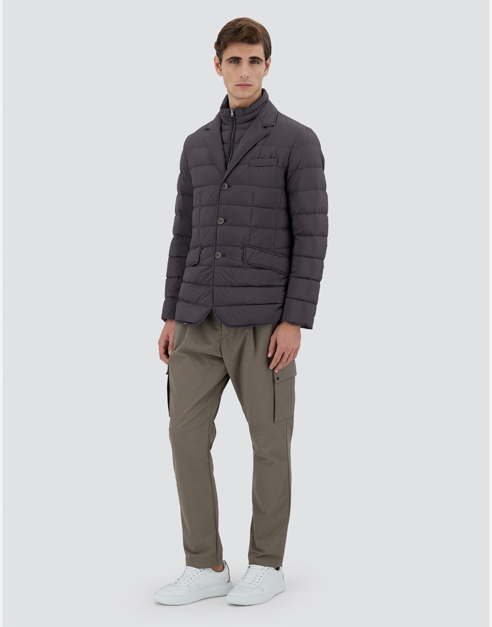 メンズ レジェンド ラ ジャッカ ジャケット グレー | Herno® (ヘルノ)
