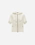 Herno RESORT SWEATSHIRT IN CASHMERE SILK Ivory GI00049DR380871200
