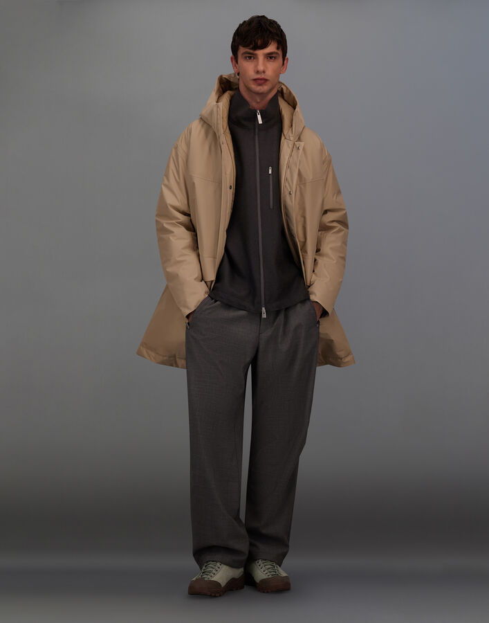 Herno LAMINAR JACKET IN COMPACT WOOL Grey GI00234UL335379442