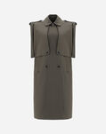 Herno BAXTER OVERSIZE LONG VEST Military GC000379D131587740