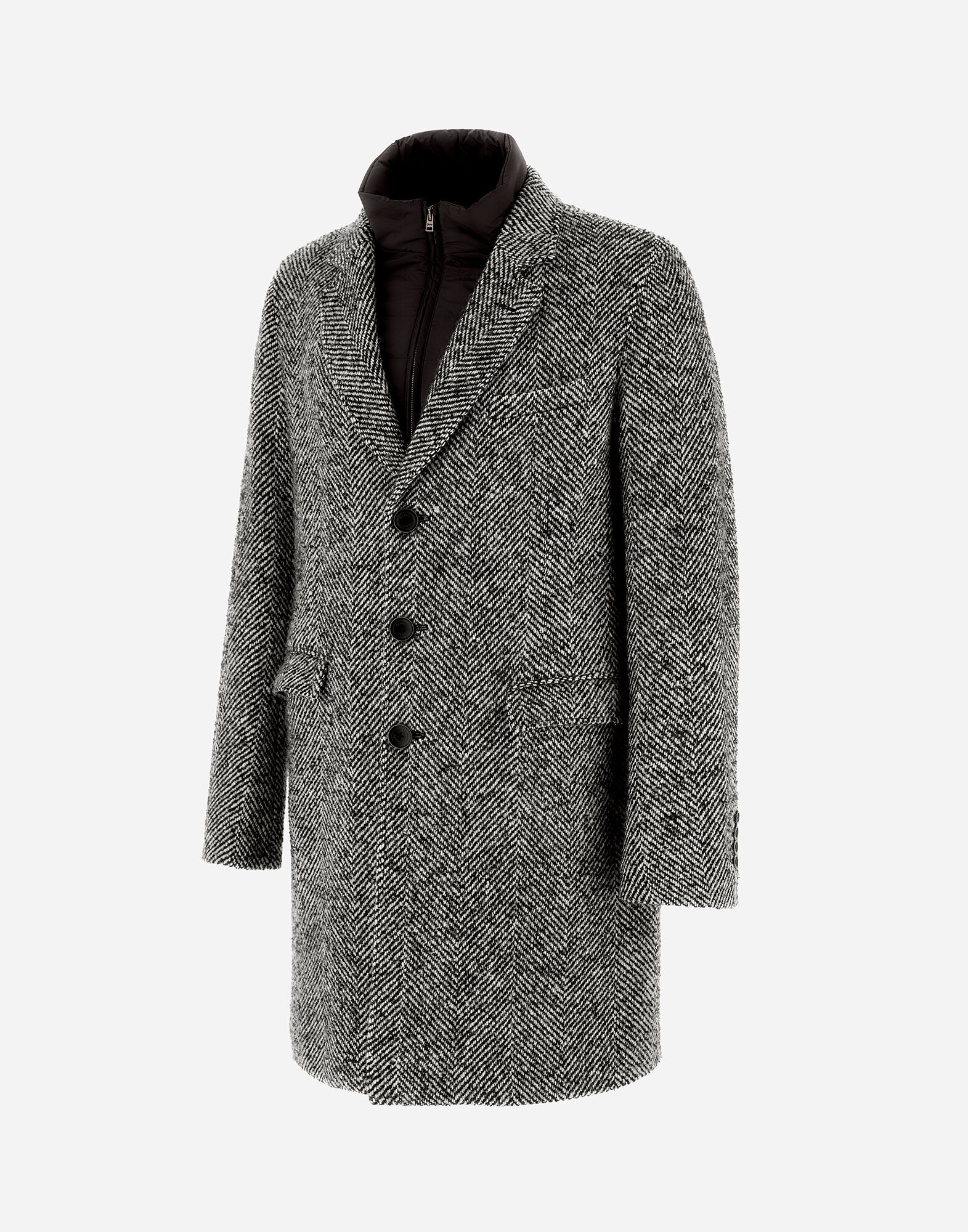 Jigsaw herringbone coat top