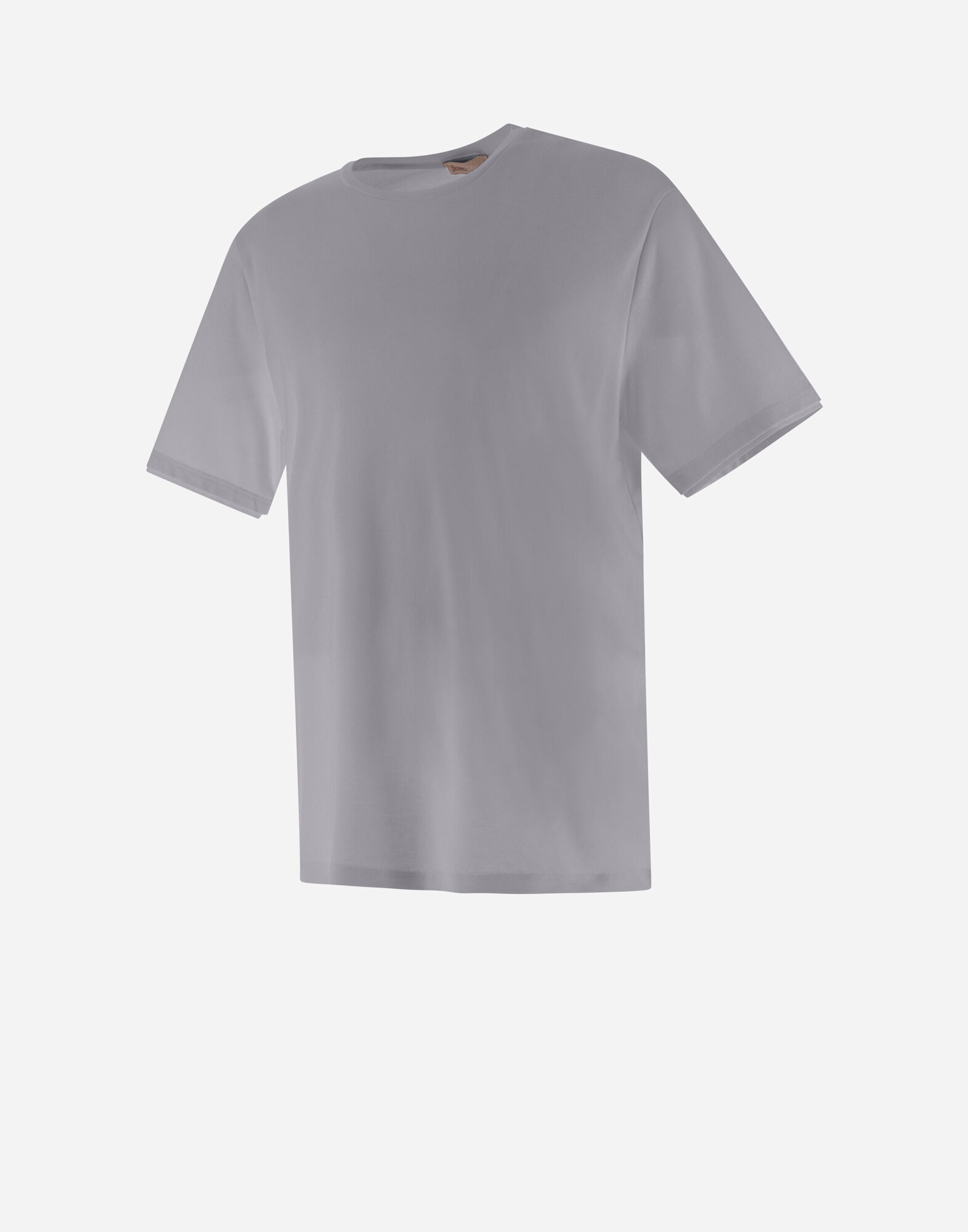 送料関税込み HERNO コットン ストレッチ Tシャツ グレー メンズ リゾート ベーシック コットン&ライトストレッチナイロン