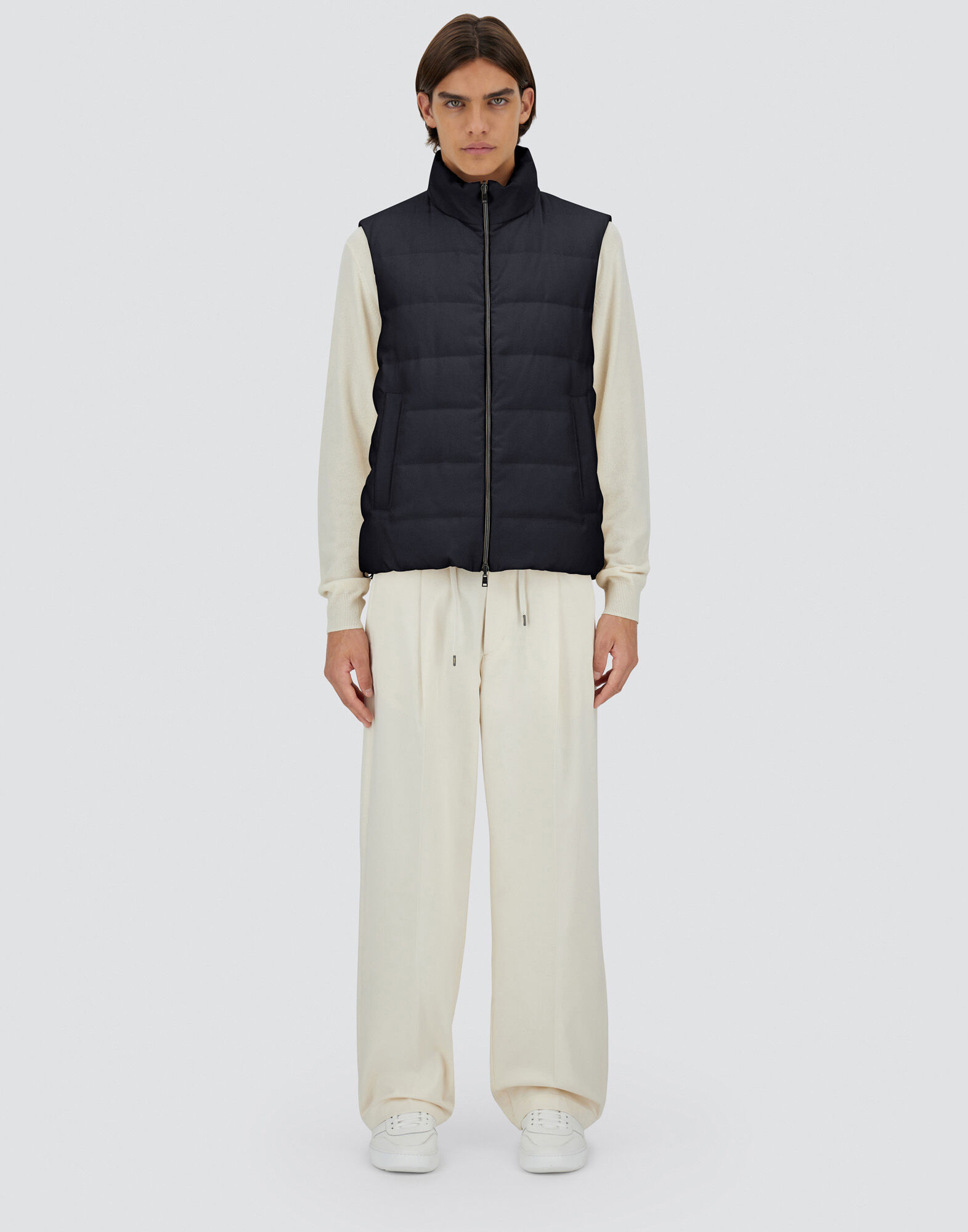 トップス SS2000 PRADA cashmere silk Knit Vest SS2000 PRADA cashmere silk Knit Vest Prada V Neck Crochet Silk