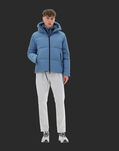 Herno LAMINAR BOMBER JACKET IN LIGHT OPALESCENT Indian Blue PI00320UL126959217