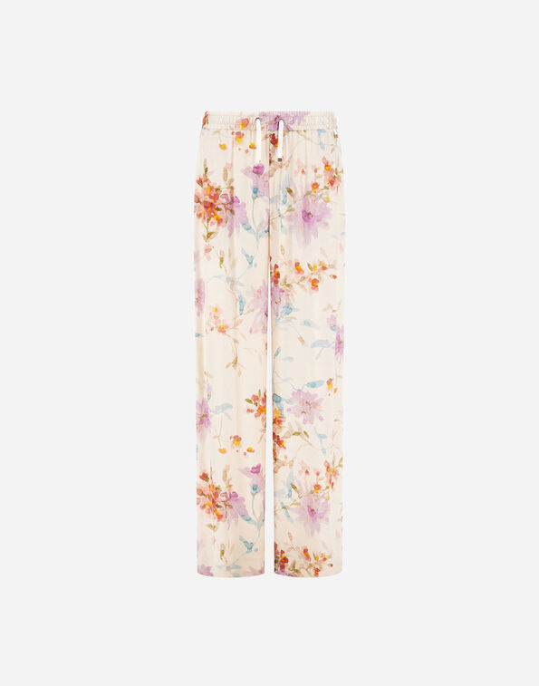 Herno TROUSERS IN FLORAL PRINT Multicolor PT000008D12789P9999