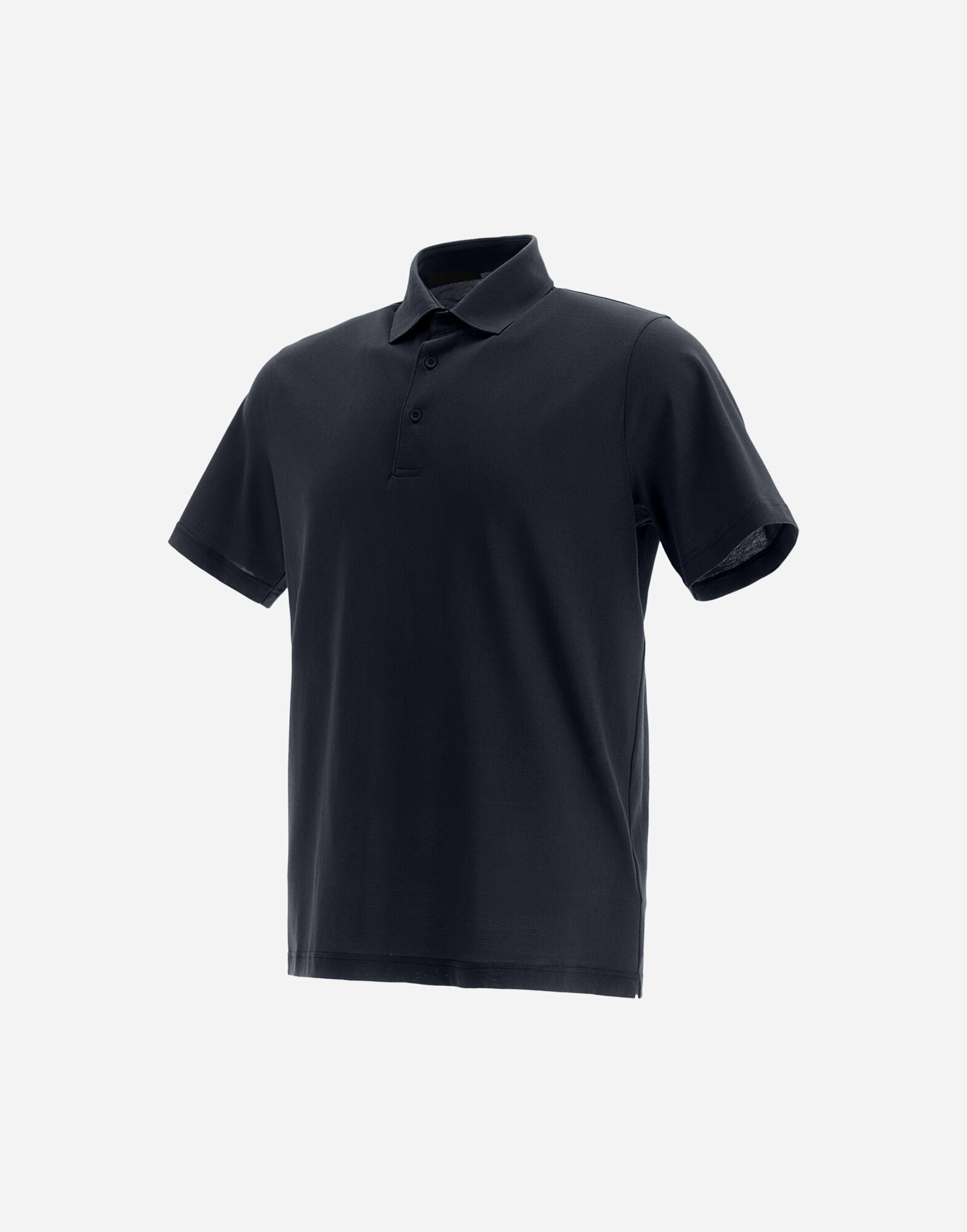 Tシャツ・カットソー HERNO SS24 CREPE POLO (JPL00115U.52005 094 9200 NAVY BLUE) JERSEY CREPE POLO SHIRT in Blu Navy for Men | Herno®