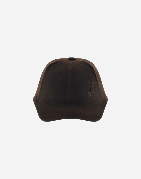 Herno CASUAL WOOL BASEBALL CAP Dark Chocolate BER00071D334968810