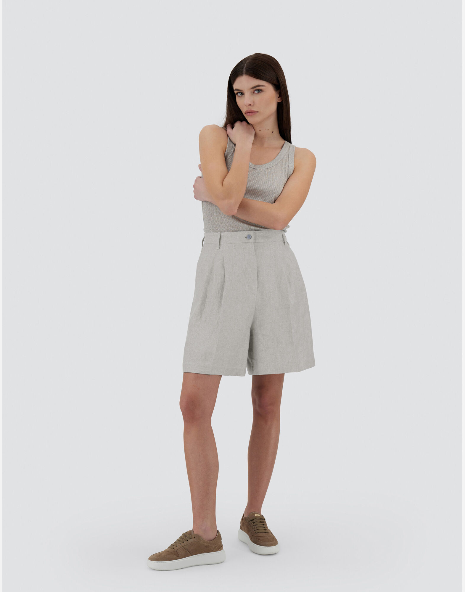 レディース ニュー リノ ルレックス RESORT ショートパンツ ライトグレー | Herno® (ヘルノ)