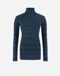 Herno SWEATER IN SILKY WOOL Petrolium ML000012D702059114