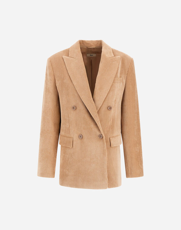 Herno CORDUROY BLAZER Light Camel BLZ00004D129322113