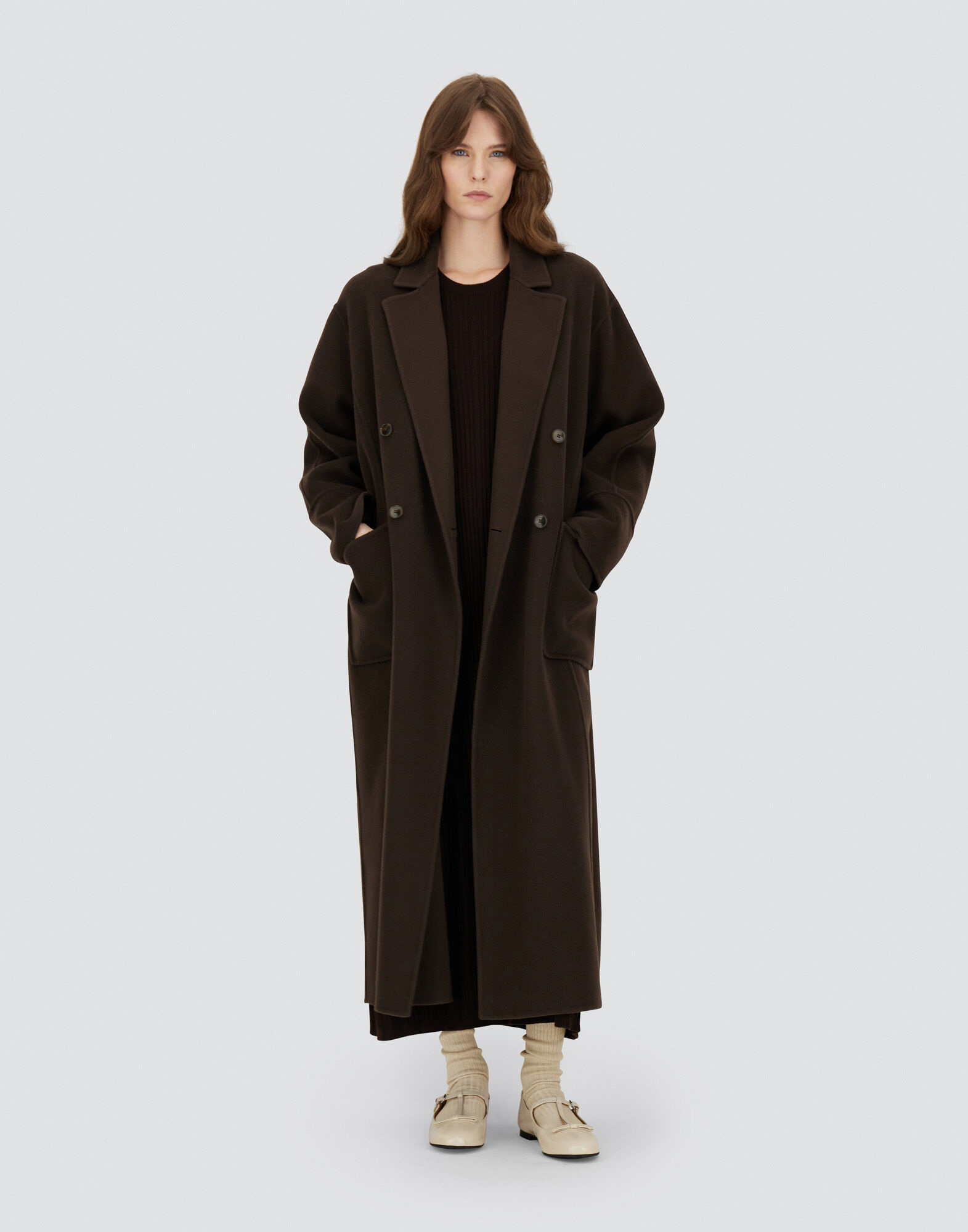 【セール】未使用 18万円正規品HERNO スプリングコート 44ダークブラウン 中古・古着通販】HERNO (ヘルノ) スプリングコート ブラウン サイズ:40