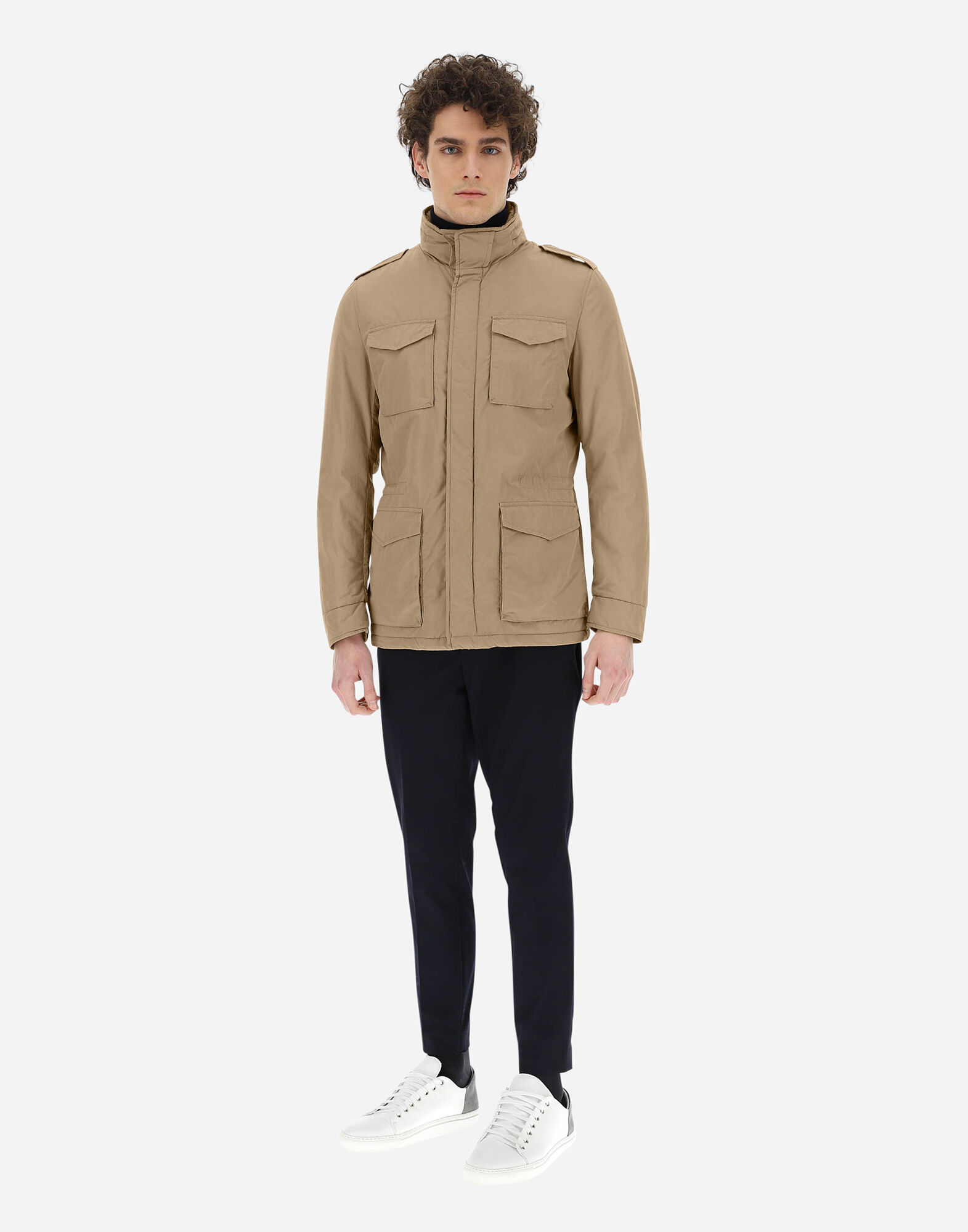 WASHED NYLON FIELD JACKET