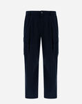 Herno TROUSERS IN LIGHT PINSTRIPE Navy Blue PT000061U126499200