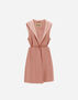 Herno DOUBLE-LAYERED WOOL VEST Pink GC000479D390014140