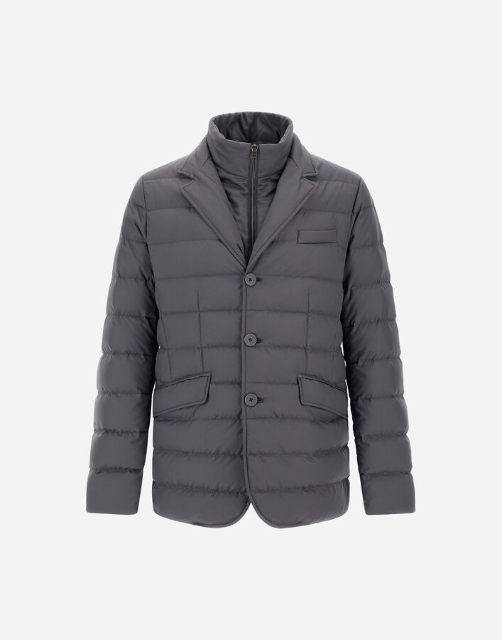 Herno BLAZER IN ARENDELLE AND MONOGRAM Iron PI001177U12414Z9487