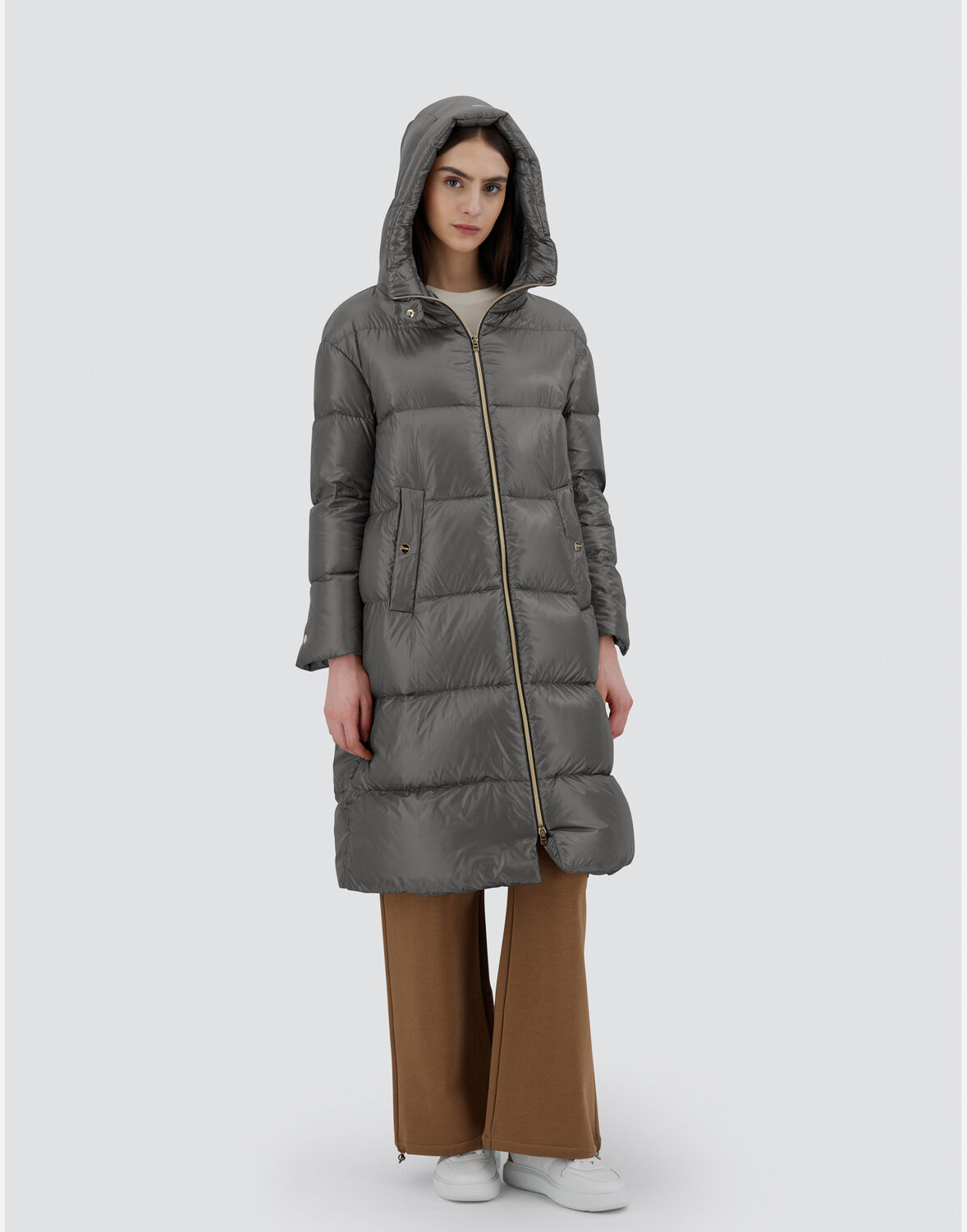 Herno Parka In Nylon Ultralight In Grey