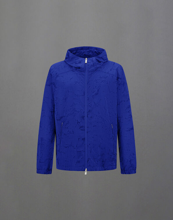 Herno LAMINAR JACKET IN WATER JACQUARD Blue GI00215UL12855J9252