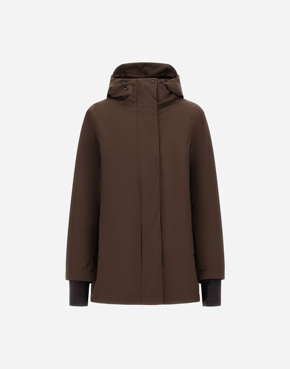 Herno A-SHAPE JACKET IN 2-LAYER WINDSTOPPER Brown PI002227D128408815